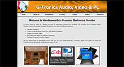 Desktop Screenshot of gtronicsaudiovideo.com