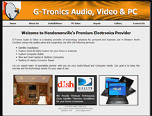 Tablet Screenshot of gtronicsaudiovideo.com